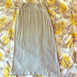 Heather grey maxi skirt