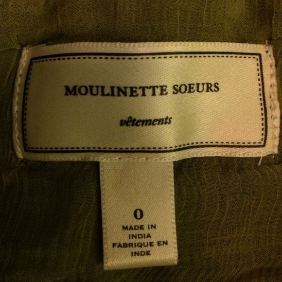 SOLD NWOT Anthro Moulinette Soeurs skirt size 0 - Picture 4 of 4