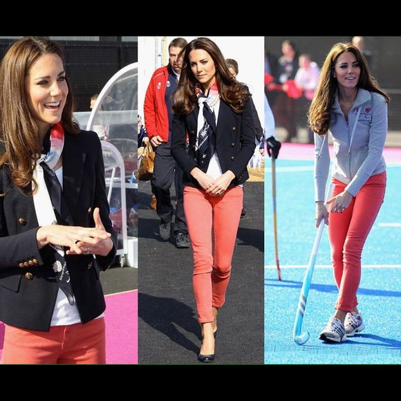 Joes Jeans coral denim and Gap destroyed skinnies