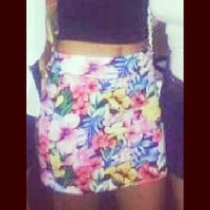 Summer floral skirt