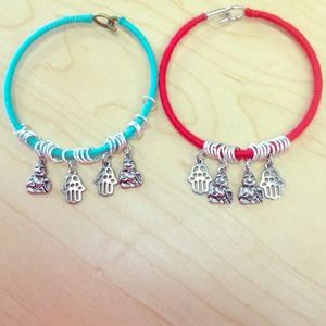 Hand wrapped bracelets