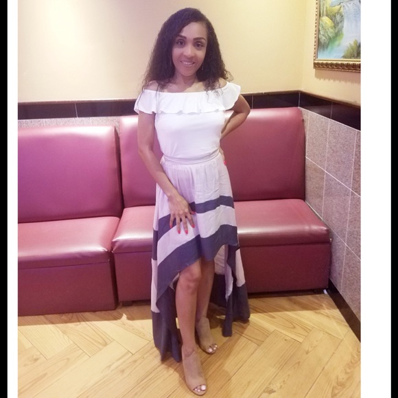 Hi & Low Taupe Charcoal Skirt - Picture 7 of 7