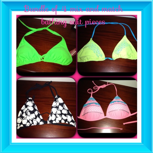 Bundle of 4 NWT BIKINI TOPS