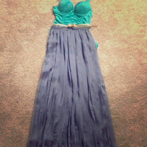 💐Grey long maxi skirt NWOT💐