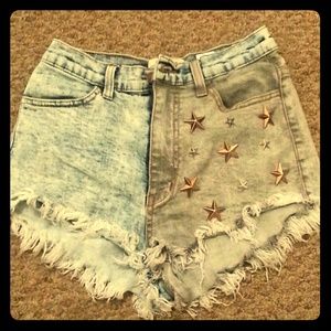 High waisted shorts