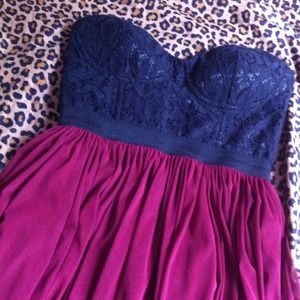 NWOT Strapless black bustier maxi dress 👄