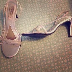 Prom or dress shoes! Silver with glitter strap.