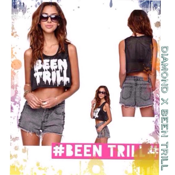 🆕DIAMOND x Been Trill Crop Jersey Tank - Picture 1 of 1