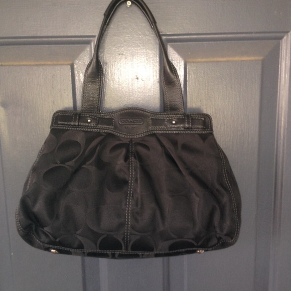 Coach handbag with wallet and checkbook cover