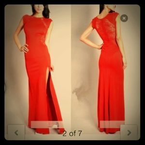 Lace semi formal maxi