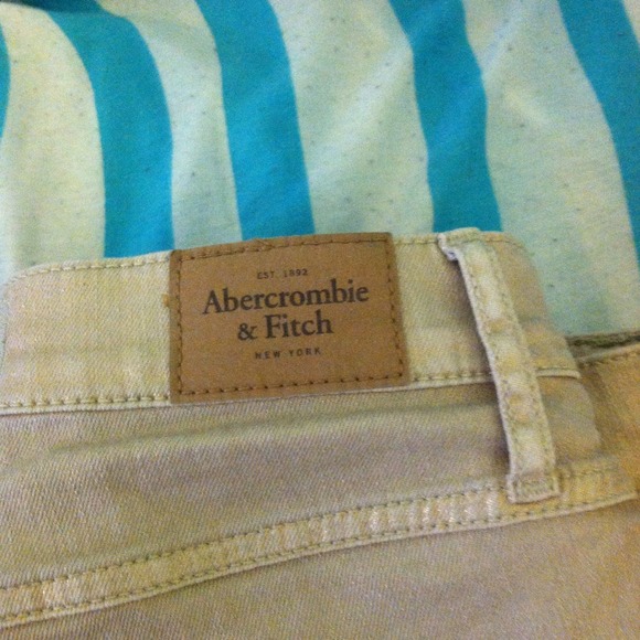 Gold Abercrombie Shorts - Picture 2 of 2