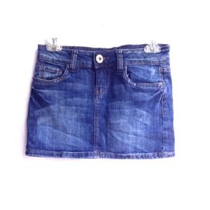 Mini summer jeans skirt