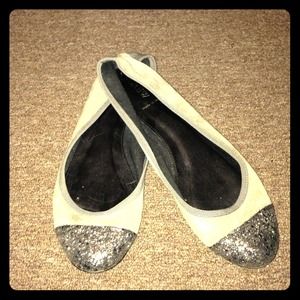 J. Crew glitter toe shoes