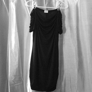 Black off the shoulder dress