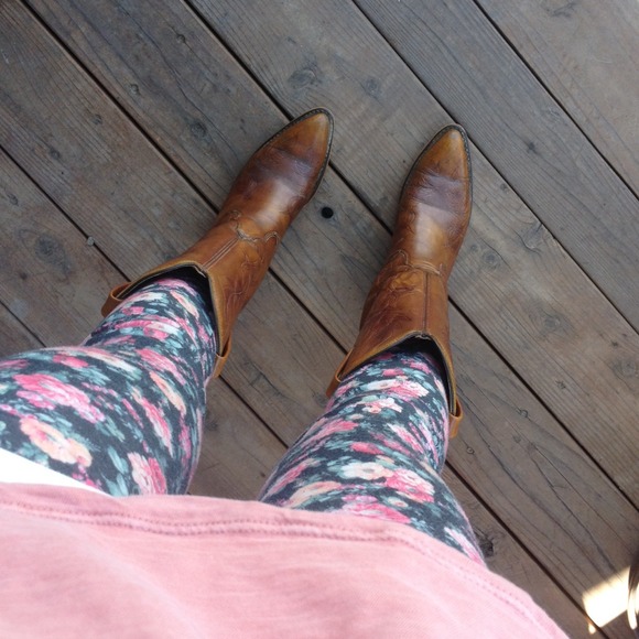 💢trade💢Vintage rare hand tooled cowboy boots - Picture 4 of 4