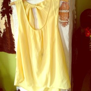 Stunning Sunshine Yellow Flowing Tank