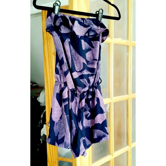 F21 PURPLE/PINK Romper. NEVER WORN - Picture 1 of 4