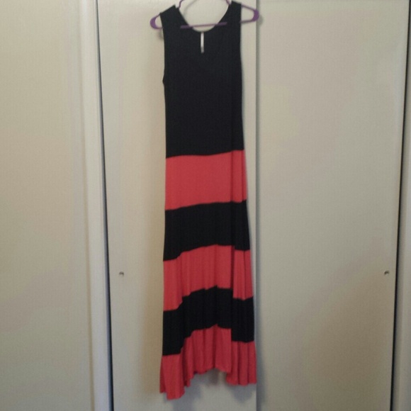 NWOT black and red sundress