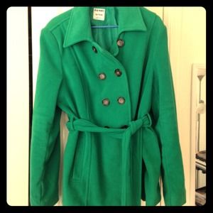 Fleece trench coat