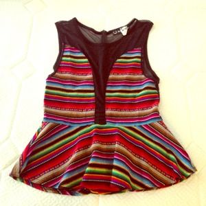 For love & lemons sheer inset peplum AVAILABLE