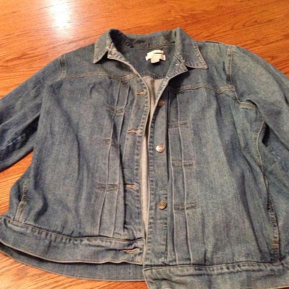 CJ Banks 2X Denim Jacket Button down blue Jean