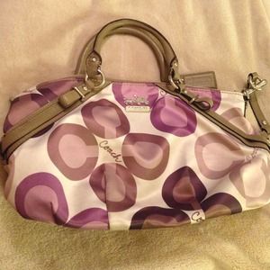 Coach purse REDUCED Madison op art Sophia satchel