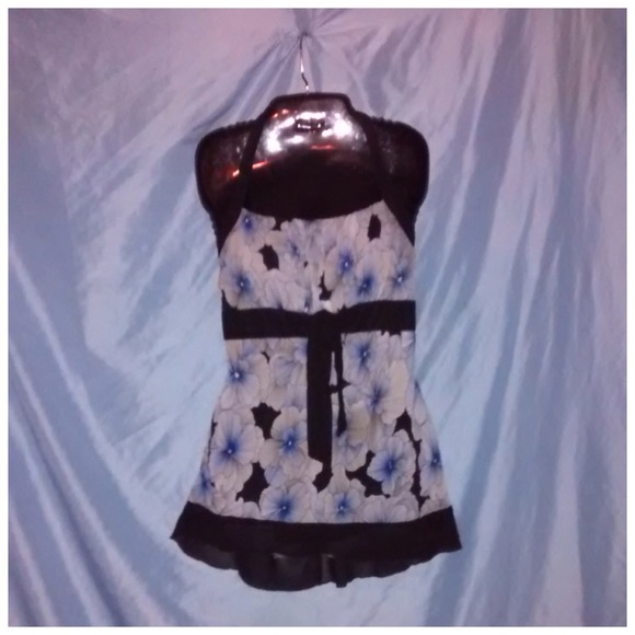 Flower Print Halter Top