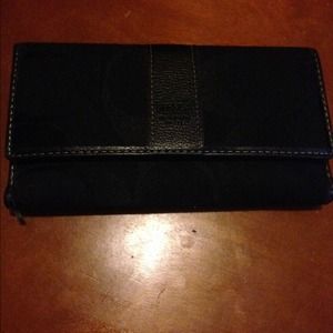 Coach wallet with check book case
