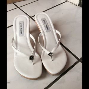 White sandals