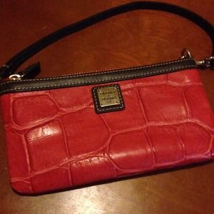 Dooney & bourke red wristlet