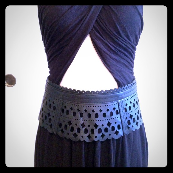 Leather Lace Corset Waist Belt.