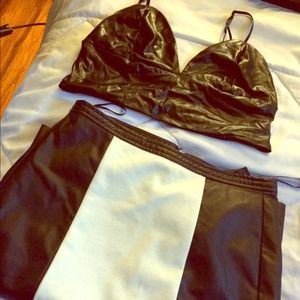 Black high waisted skirt
