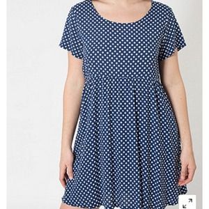 Polka Dot Printed Rayon Babydoll Dress
