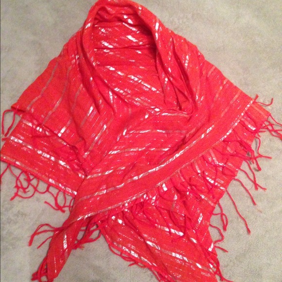 Silver Orange Scarf