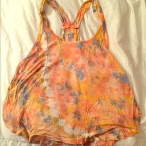 Urban outfitters tie-dye flowy top with open sides