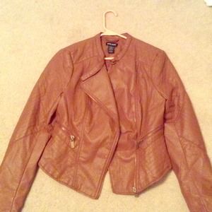 A brown leather jacket