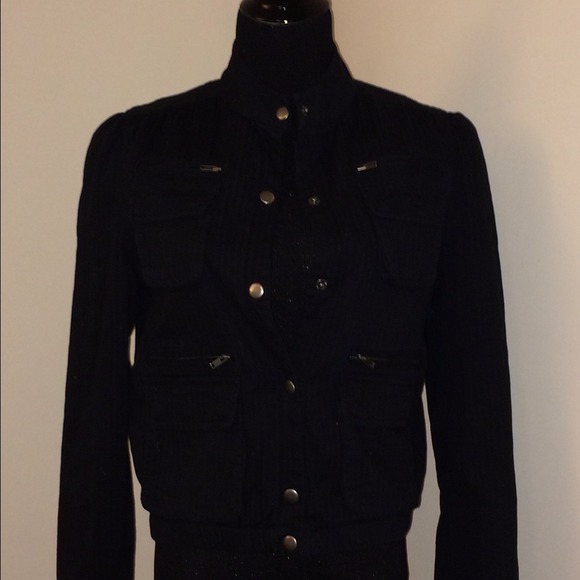 Black button up coat