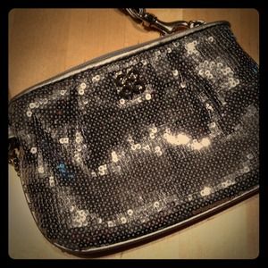 Coach Sequin Wristlet - Authentic