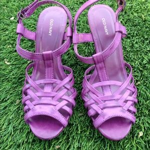 Purple Wedges, gently worn