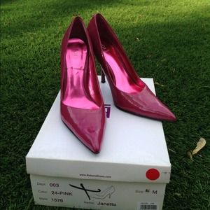Fuschia pink heels