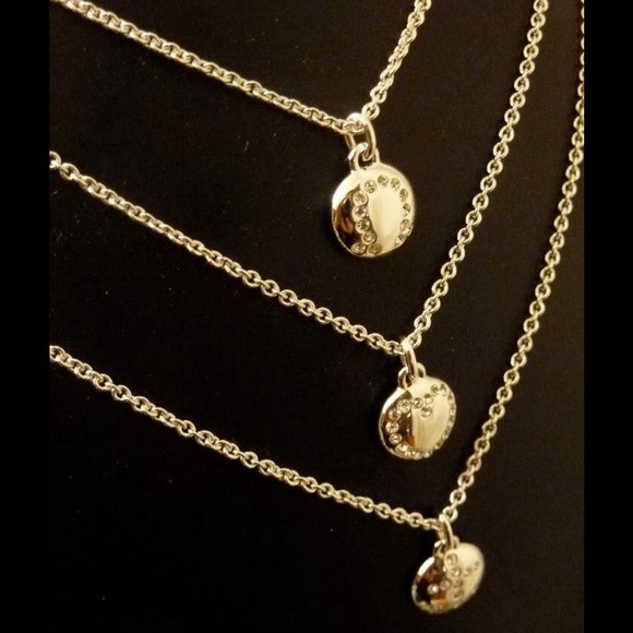 🚫SOLD🚫COACH STERLING FAITH LOVE CHARITY NECKLACE - Picture 1 of 3