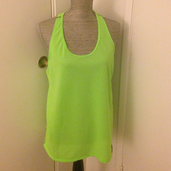 Underarmour running tank neon green
