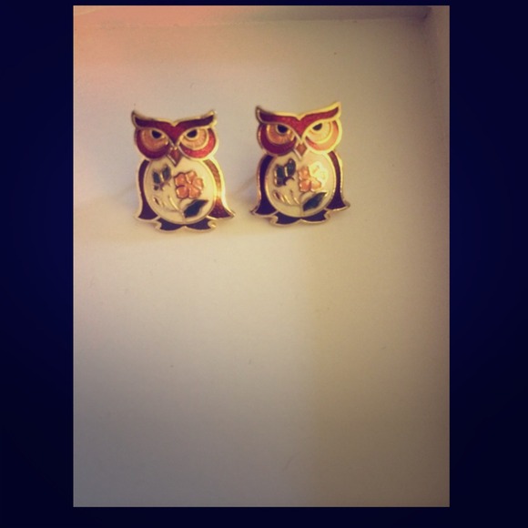Vintage Owl Earrings