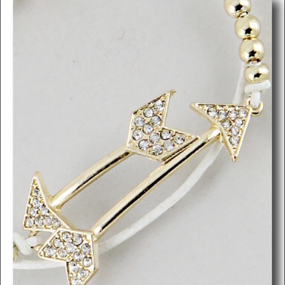 3 for 15🎀White arrow gold tone bracelet - Picture 3 of 4