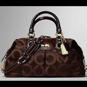 Brown coach purse