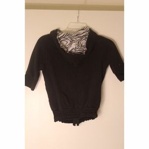 Zebra hoodie zip up jacket