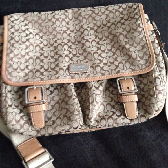 Authentic Vintage Coach messenger bag