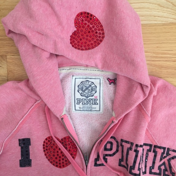 Victoria's Secret Bling Rhinestone Hoodie - Picture 4 of 4