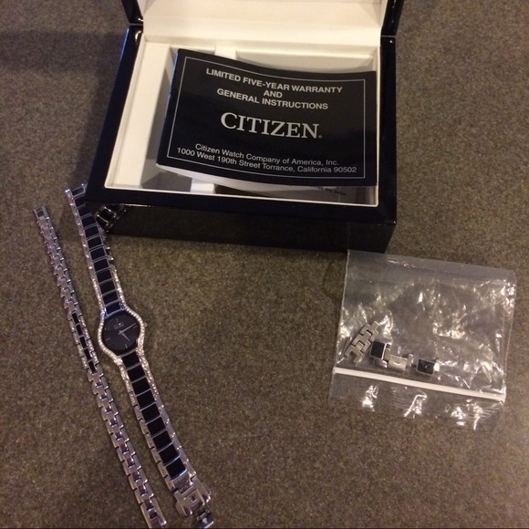 Citizen echo drive watch and bracelet