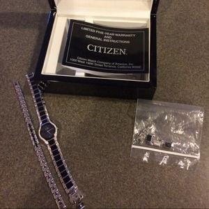 Citizen echo drive watch and bracelet